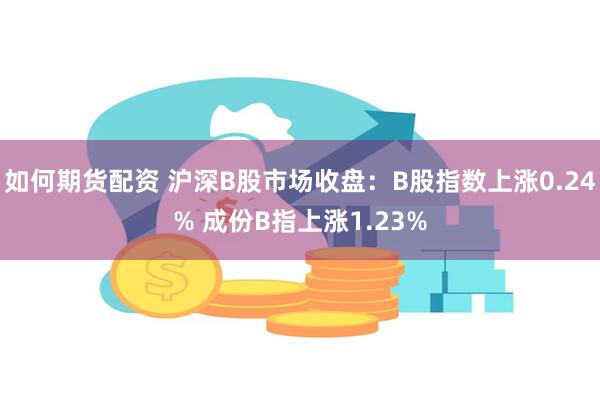 如何期货配资 沪深B股市场收盘：B股指数上涨0.24% 成份B指上涨1.23%