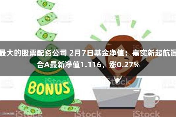 最大的股票配资公司 2月7日基金净值：嘉实新起航混合A最新净值1.116，涨0.27%