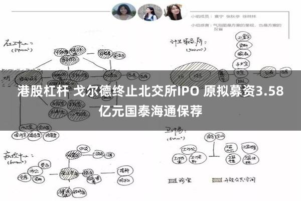 港股杠杆 戈尔德终止北交所IPO 原拟募资3.58亿元国泰海通保荐